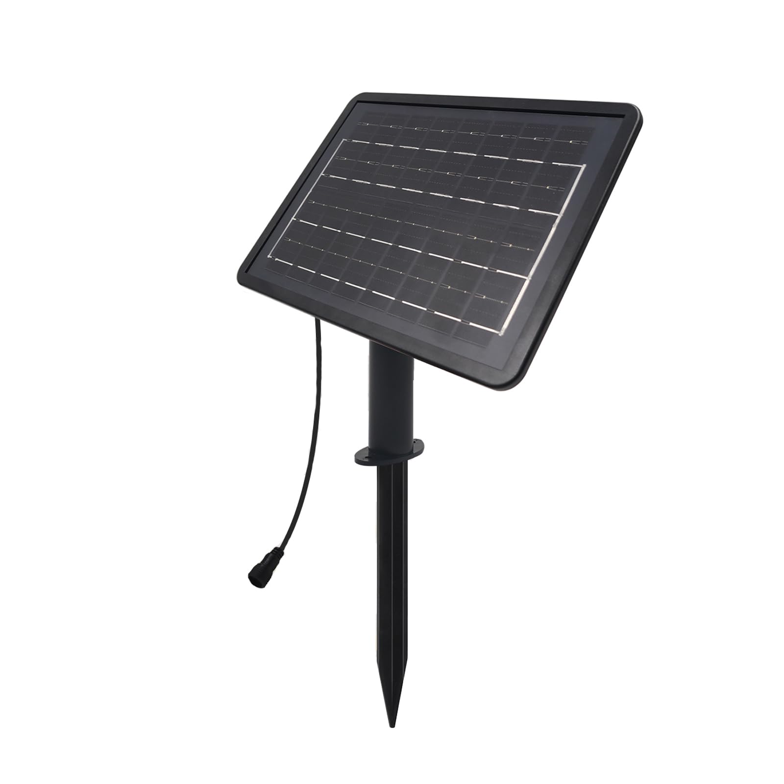 Solarpanel, 24V, 6W, 7200mAh Akku, 8 Beleuchtungsmodi, 160° Verstellbar（ohne Fernbedienung） (24V-7200MAH)