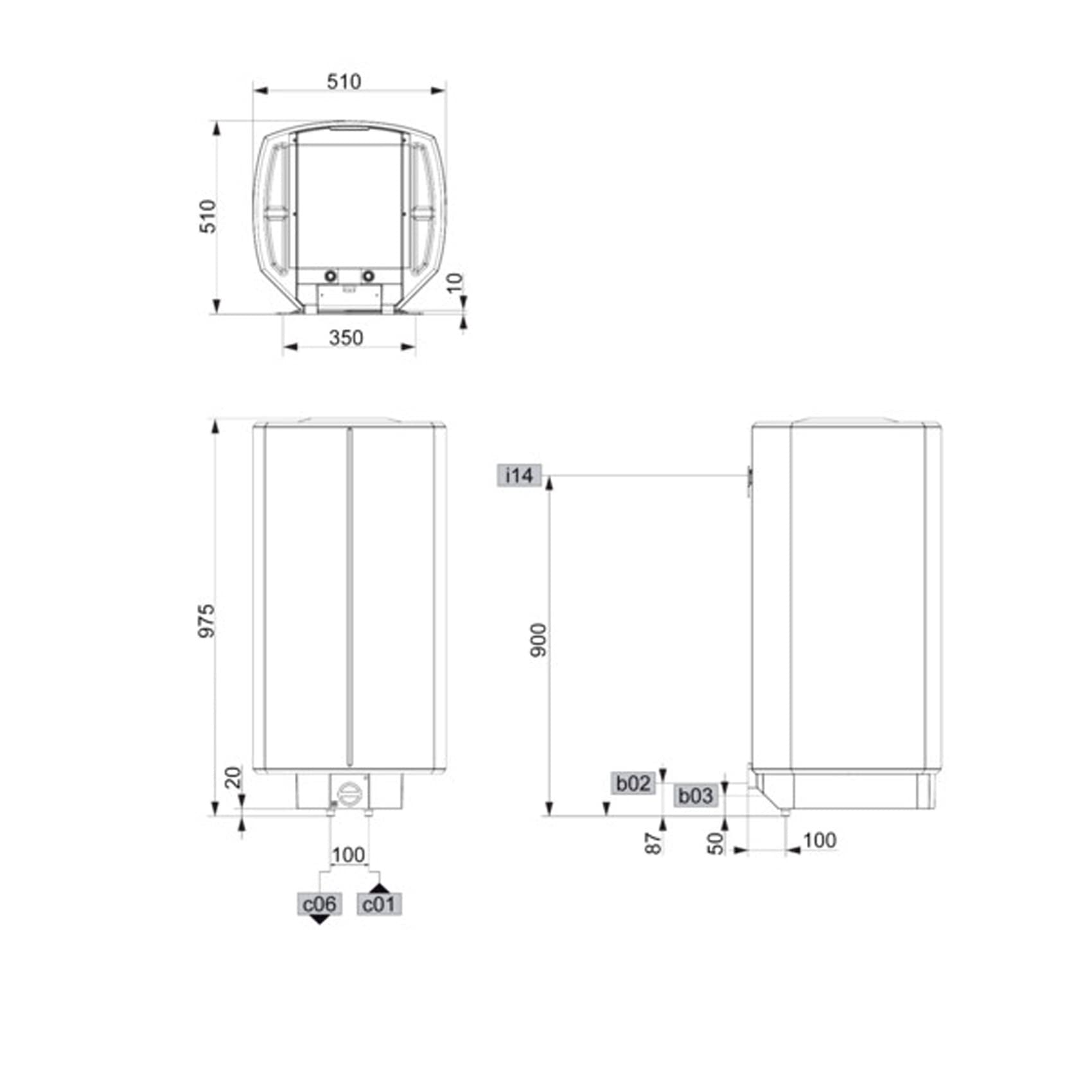 Stiebel Eltron HFA-Z 80 Warmwasser-Wandspeicher