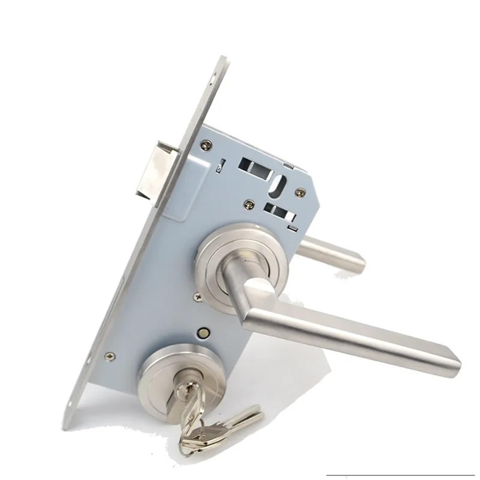 Poignée de porte en acier inoxydable 304 robuste couleur argent