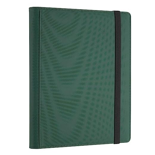 Card Binder 9 Pocket, GERMUN 432 Pockets Trading Card Binder, Premium PU Card Collection Album Folder Binder for MTG, TCG, Sports Cards, Game Cards, Green