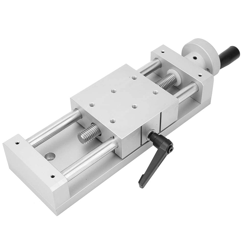 Ręczna prowadnica liniowa, aluminiowa stopowa prowadnica liniowa o wysokiej precyzji, krzyż prowadnicy liniowej, stół prowadnicy liniowej 80 x 80 mm, szeroko stosowany w maszynach produkcyjnych