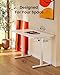 ErGear Height Adjustable Electric Standing Desk, 48 x 24 Inches Sit Stand up Desk, Memory Computer Home Office Desk, White
