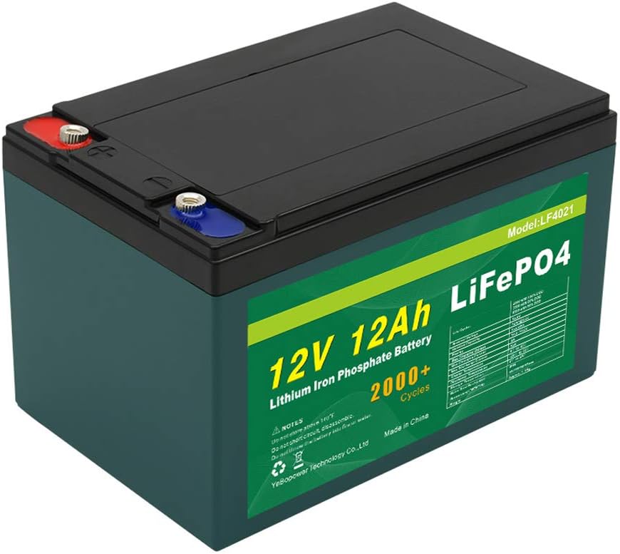 Talentcell 12V 12Ah LiFePO4 Battery Pack LF4021, 12.8V 153.6Wh Deep Cycle Rechargeable Lithium Iron Phosphate Batteries