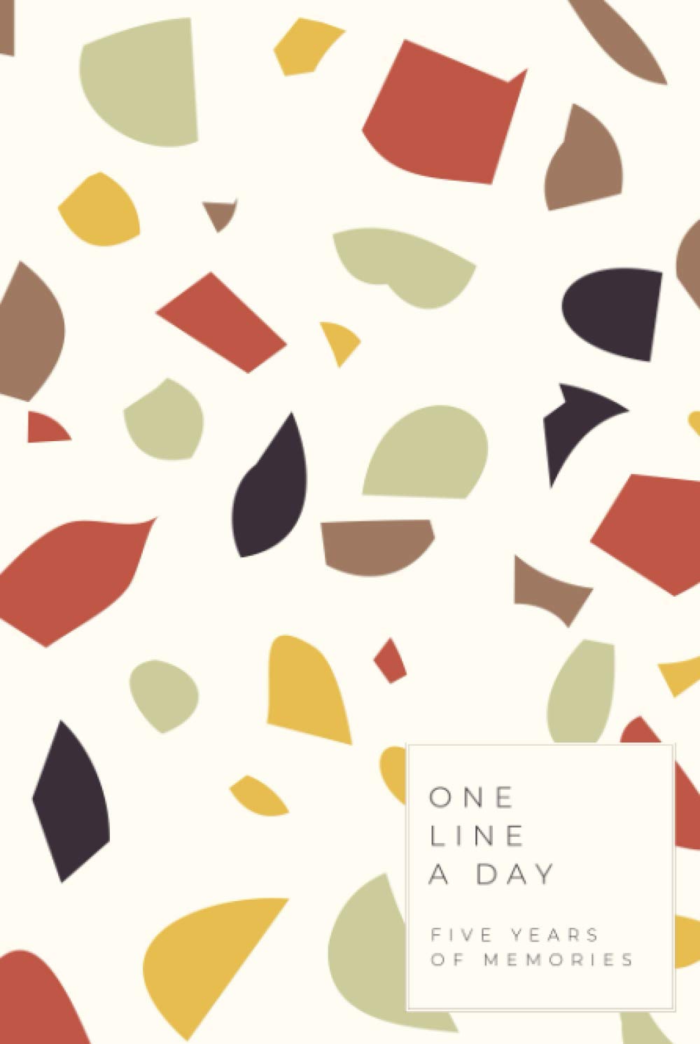 One line a day - Five years of memories: Undated memory keeper notebook - Modern One sentence a day journal - 6x9 inches