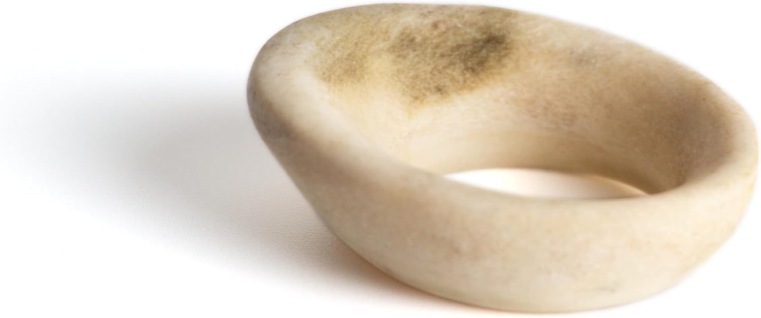 Vermil Archery Thumb Ring - Lantern Moose Antler - Protective Gear for Thumb Draw in Traditional Archery