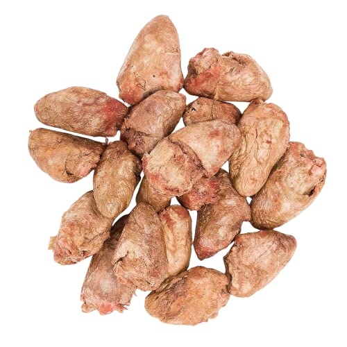 Hotspot Pets Freeze Dried Chicken Hearts for Cats & Dogs- 1LB Bag (300+pcs) USA Made Healthy Single Ingredient All Natural Grain Free- Resealable -Perfect for Training Topper or Snack Allergen-Free