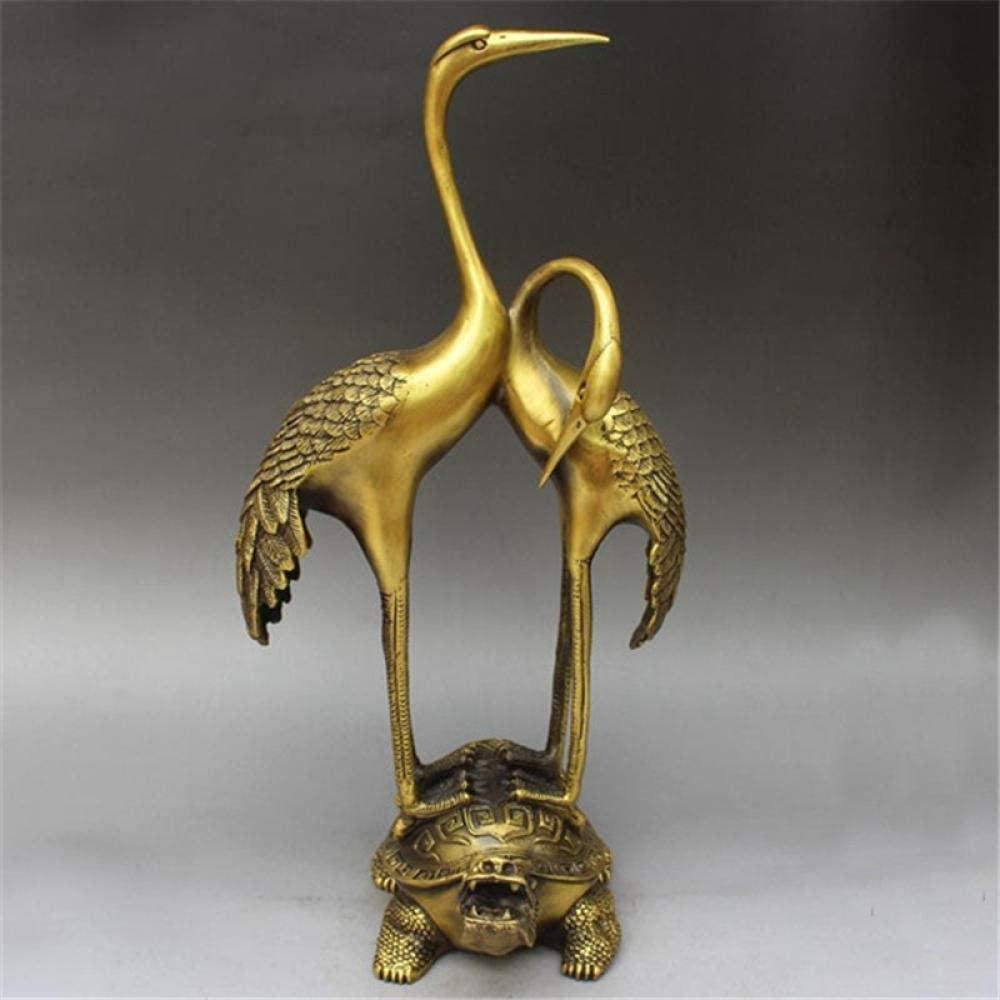 Esculturas para El Hogar, Estatuas Y Figuras, Esculturas Decorativas De Cobre Puro, Grulla, Dragón, Tortuga, Adornos De Animales, Escultura De Feng Shui.