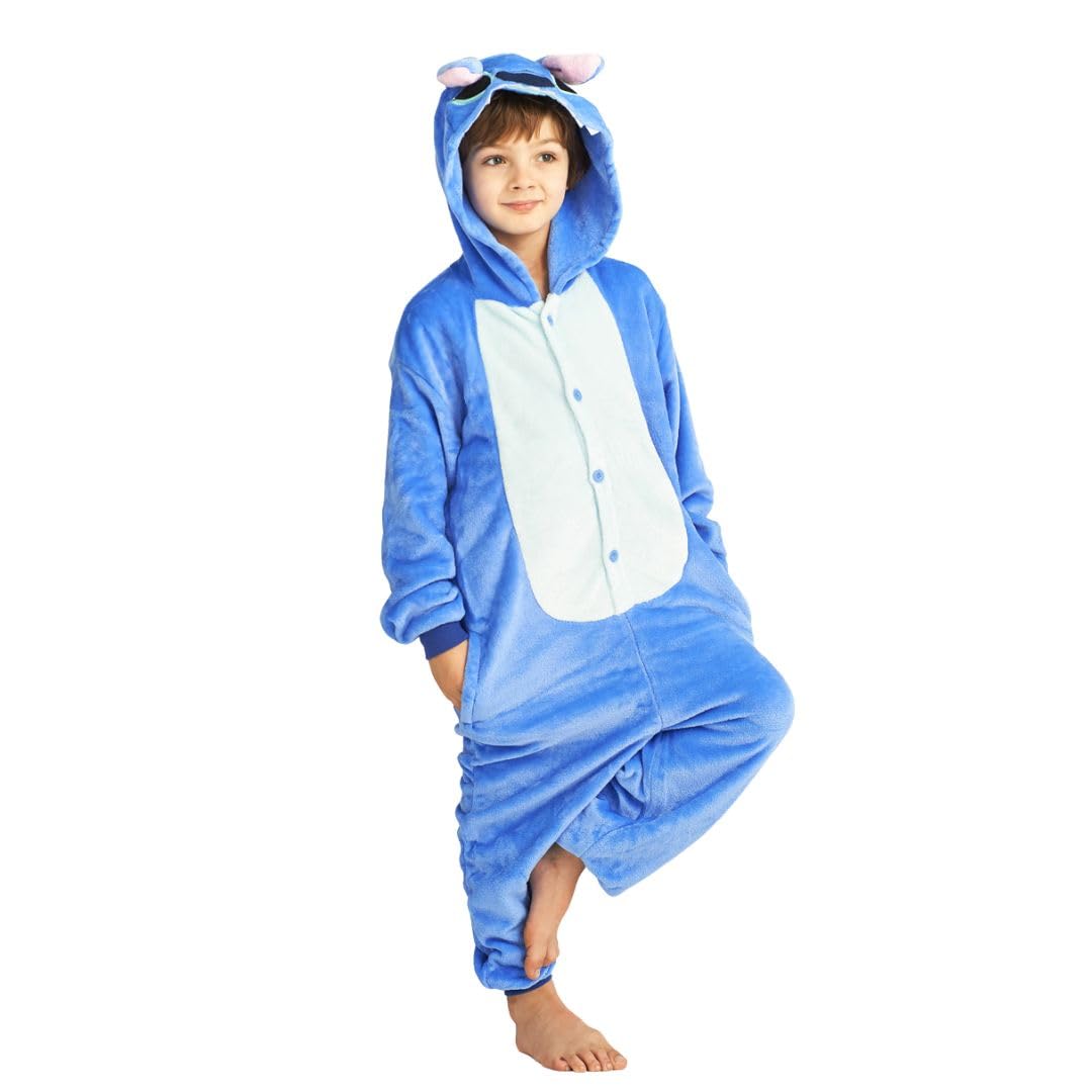 Stitch Kigurumi Pigiama Onesie per Adulti - Peluche Pigiama Unisex Animali Taglie 95-145 cm