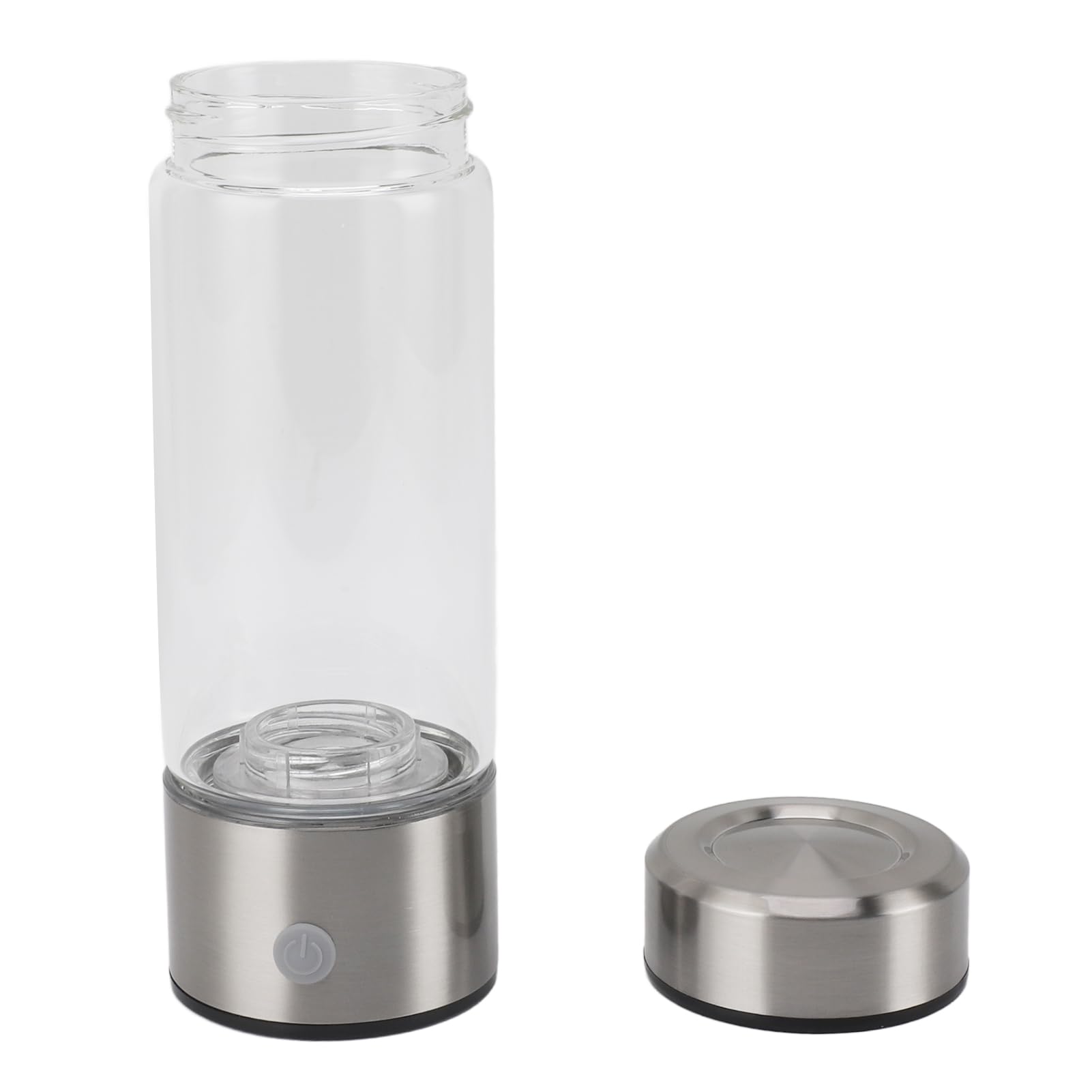 SIXRUN Botella de Agua de Hidrógeno de Vidrio, 420ml, Generador de Agua Rico en Hidrógeno Recargable, Taza de Salud para el Hogar y la Oficina