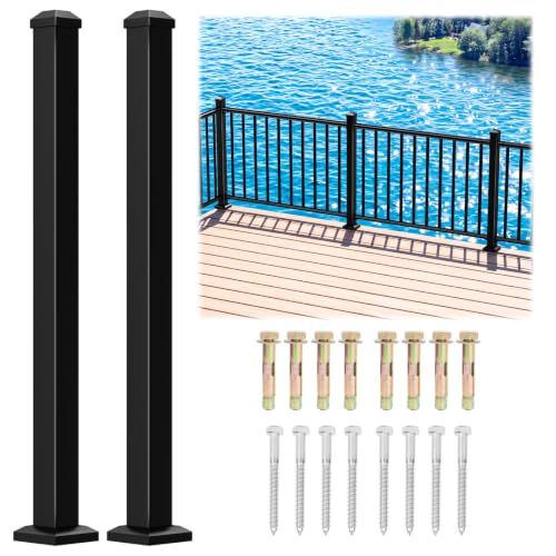 Egadis Aluminum Railing Post 2-Pack with Screws