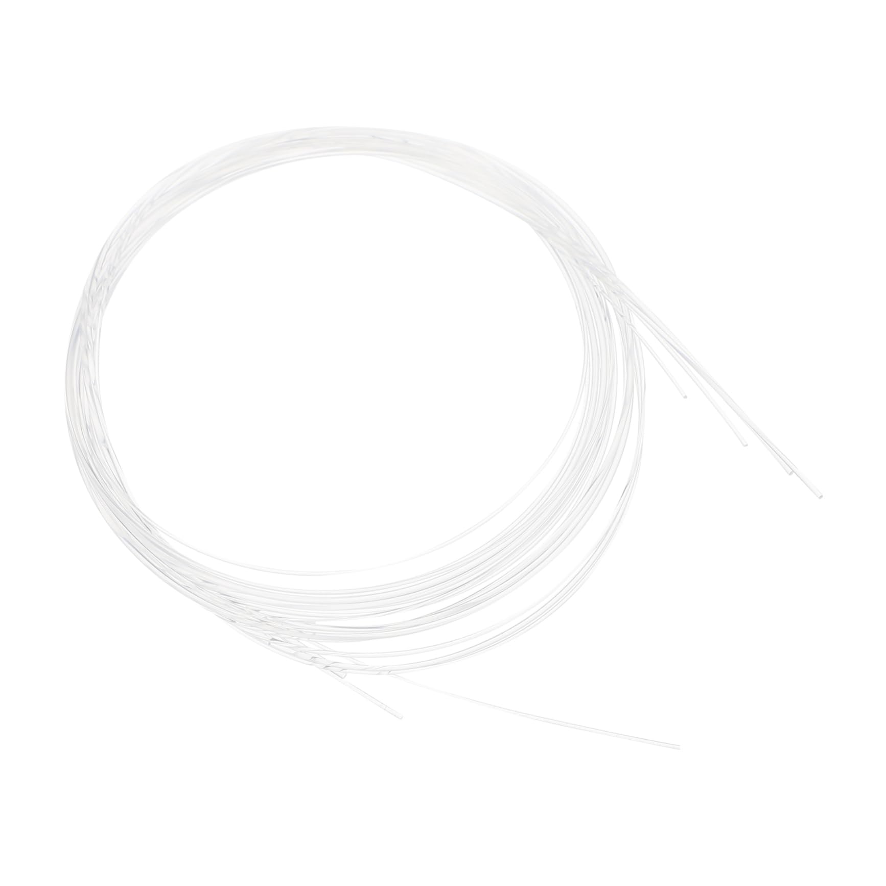 HANABASS 4Pcs Durable Carbon Ukulele Strings Transparent Wire Musical Instrument Parts for Repair Replacement Suitable for Beginners Professionals