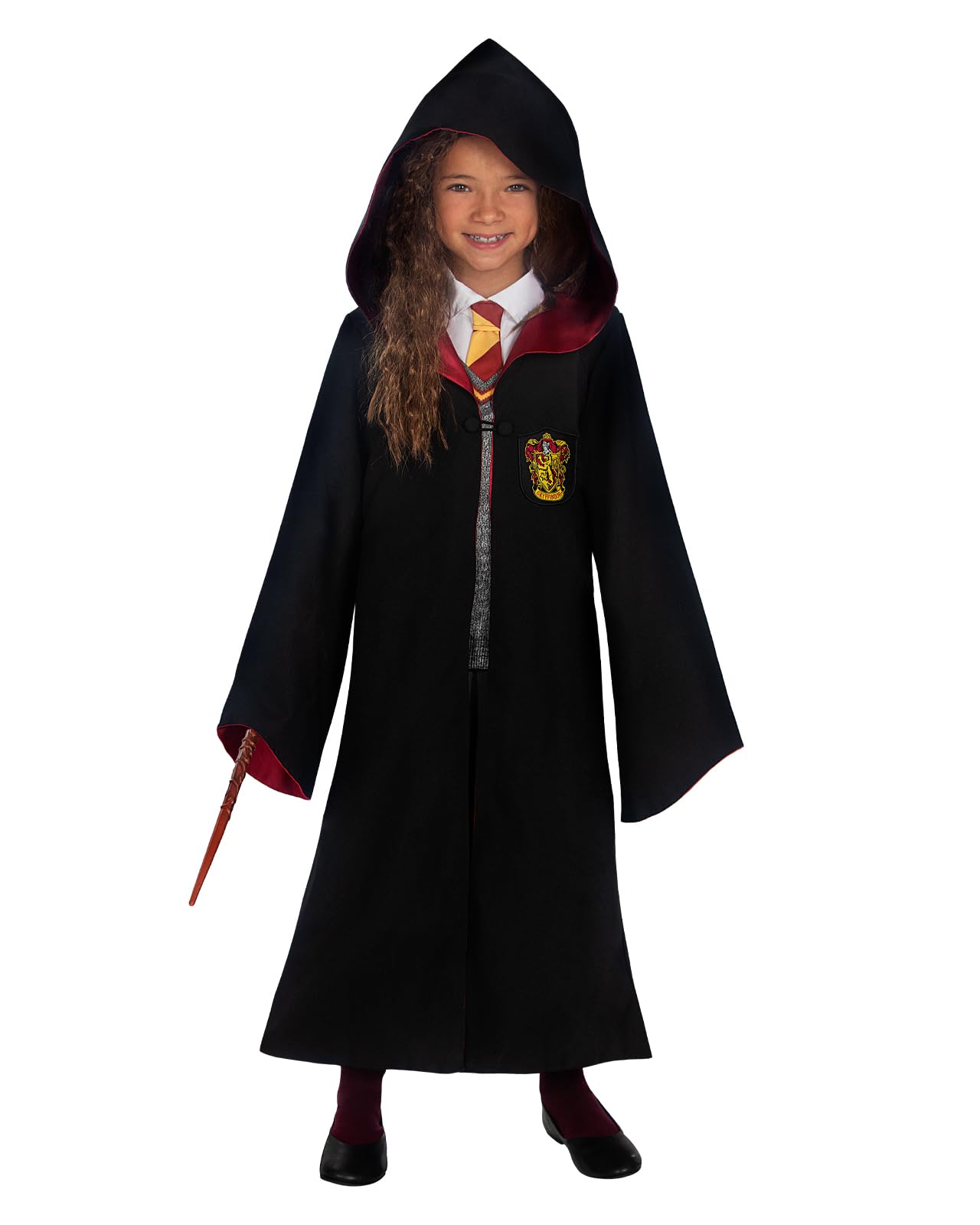 Funidelia | Strój Hermiona Granger Deluxe dla dziewczynek Gryffindor, Czarodzieje, Filmy i seriale, Hogwarts - Strój dla dzieci i zabawne akcesoria na imprezy, karnawał i Halloween - Siwy/Srebrny