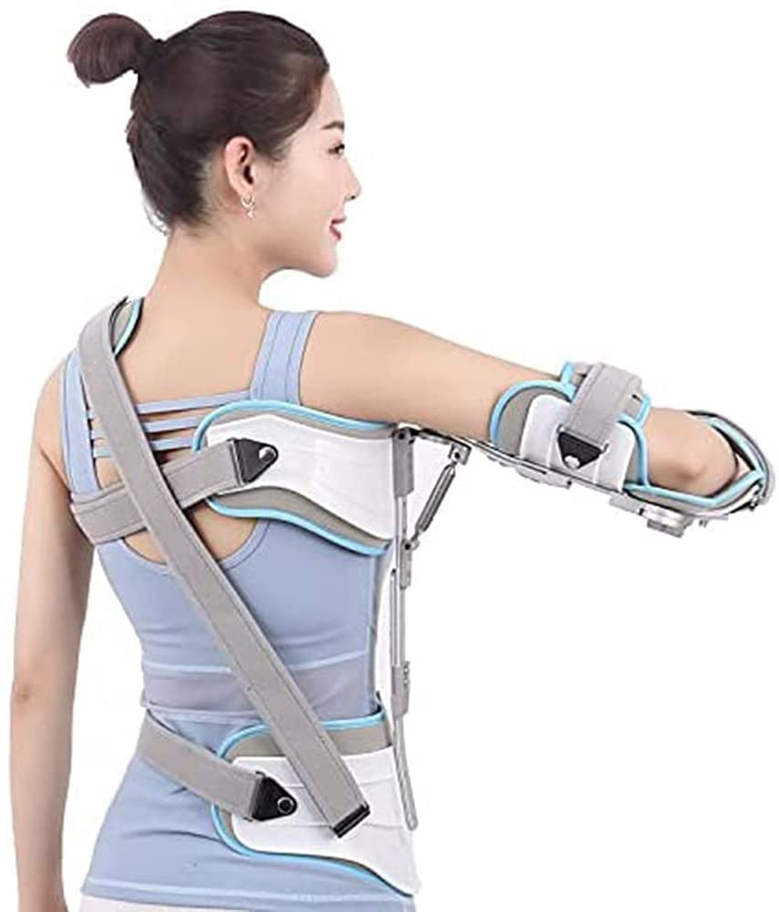 Soporte de fijación de Fractura humeral Ajustable Soporte Fijo de articulación de Hombro, órtesis de abducción de Hombro para Adultos para Soporte de Lesiones por Fractura y dislocación