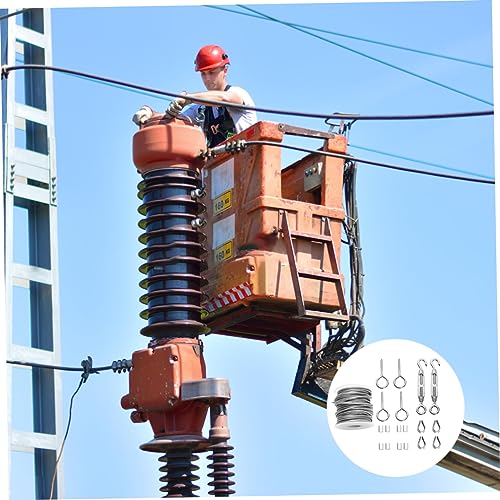 Tensores de cable ajustables y cuerda inoxidable WOONEKY para evitar la caída de líneas eléctricas 3
