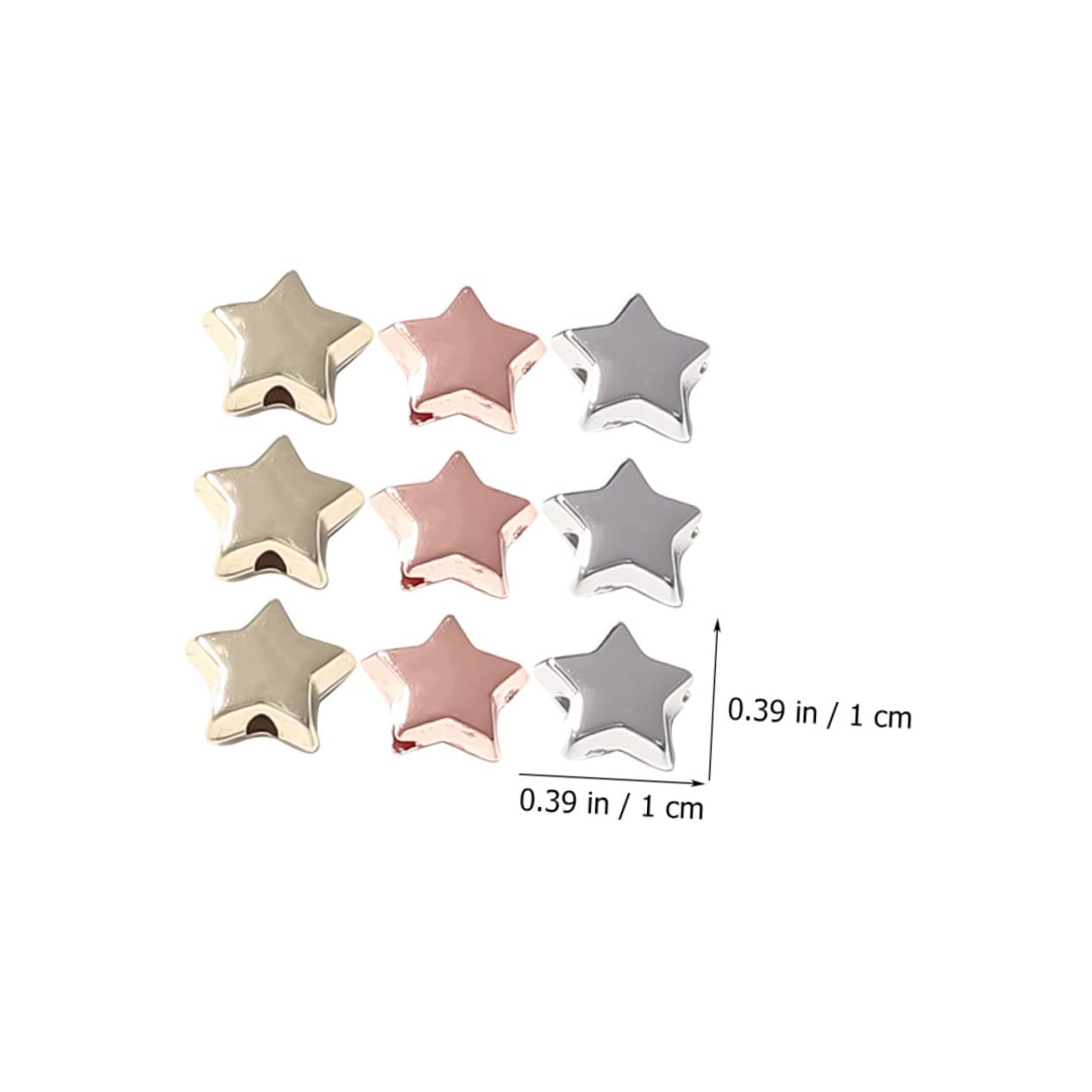 SHINEOFI 1200piezas Abalorios De Para y Pulseras Ccb Metalizado Por Paquete Para Manualidades De Joyería