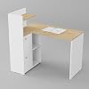 L Working Table Left Direction With Library Cabinet