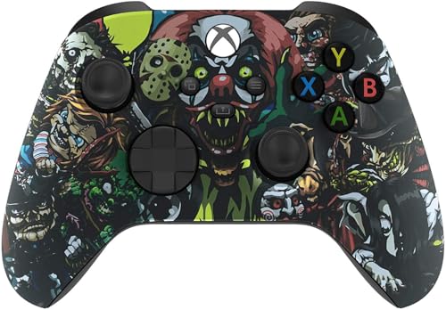 Image of Custom Controllerzz Wireless Controller for Microsoft Xbox Series X /S & Xbox One - Custom Soft Touch Feel - Custom Xbox Series X /S Controller (X /S Scary Party)