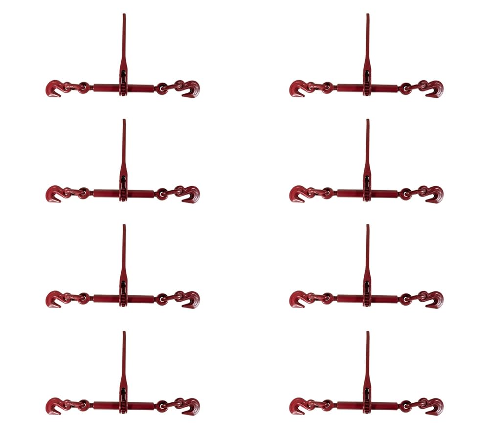 (8 Pack) Ratchet Binder 3/8"-1/2" fits 38 &amp; 12 Chain G70 Flatbed Binders 9200 WLL