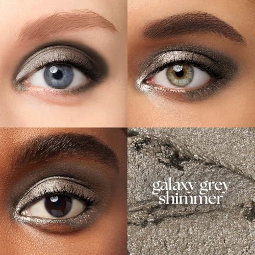 Image of Julep Eyeshadow 101 Cream-to-Powder Waterproof Shadow Stick - Galaxy Grey Shimmer - Long-Lasting, Crease-Proof, Grey Gold Shimmer Cream Eyeshadow with Built-in Smudger