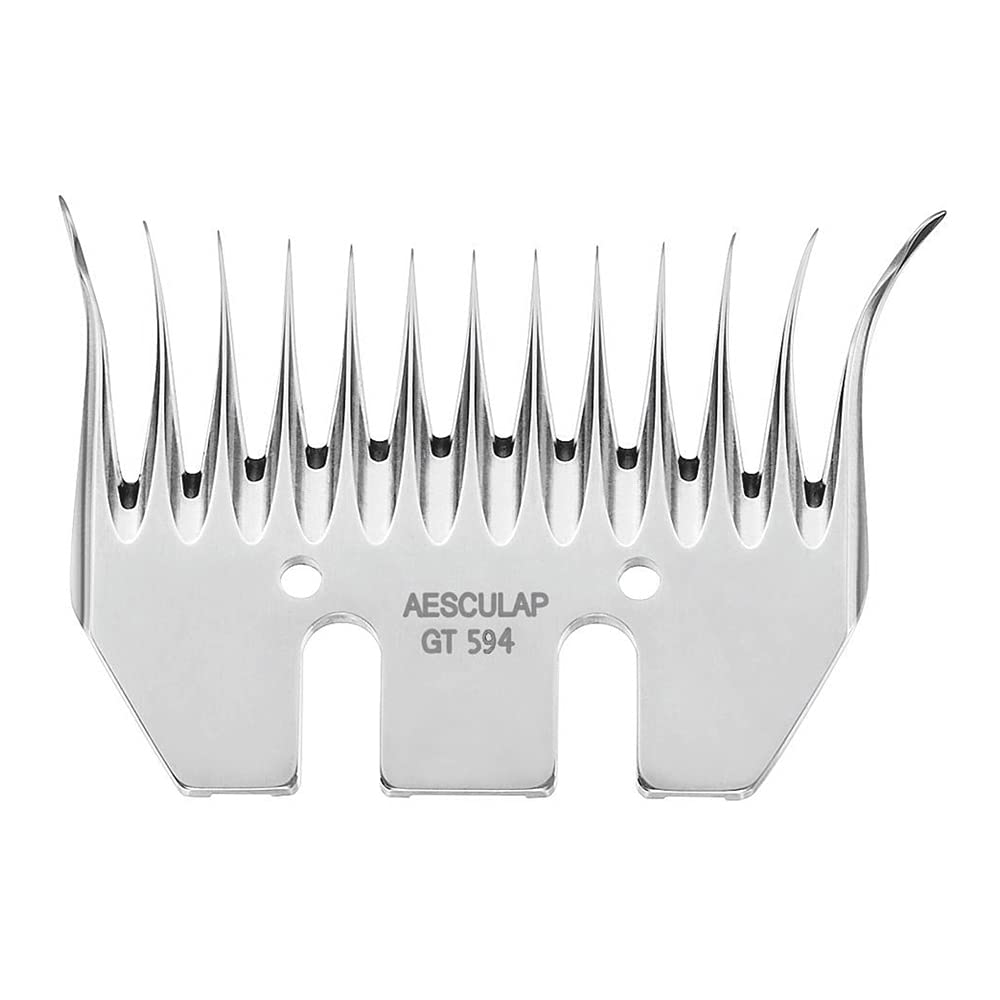 Kerbl GT594 - Cuchilla inferior para cuchillo Aesculap Econom II para ovejas, 13 dientes, longitud de corte de 3,5 mm, 100 unidades