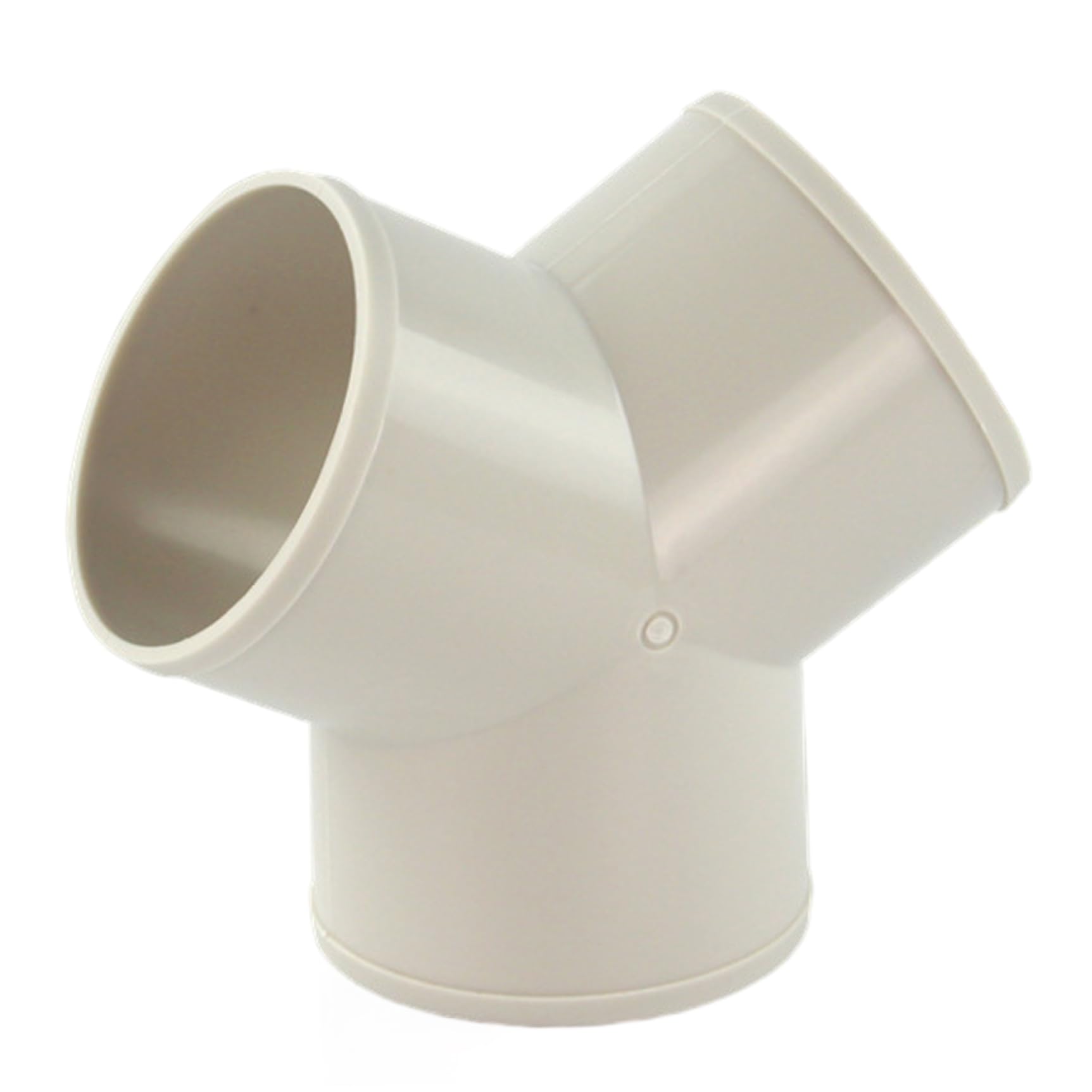 Hbbgdiy White 3 Way Hose Splitter 3.8 Inch Y-Shaped Plastic Vent Hose Connector For Dryer Duct, Cooker Hood Ventilation, Air Distribution, Exhaust Duct Adapter