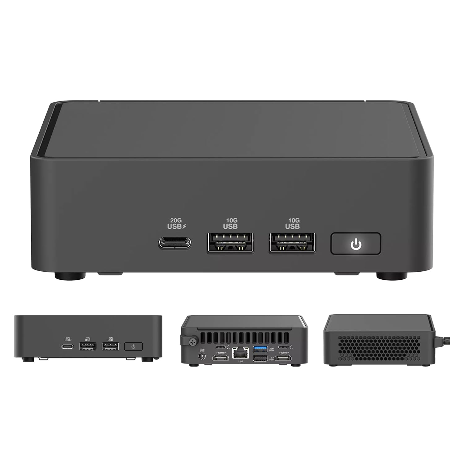 NUC 15 Pro NUC15CRKC7 Mini PC con Intel Core Ultra 7 240H, gráficos Intel Arc, pantalla Quad 4K, Thunderbolt 4, Wi-Fi 7, chasis de 0.48L sin herramientas para computación empresarial y Edge AI