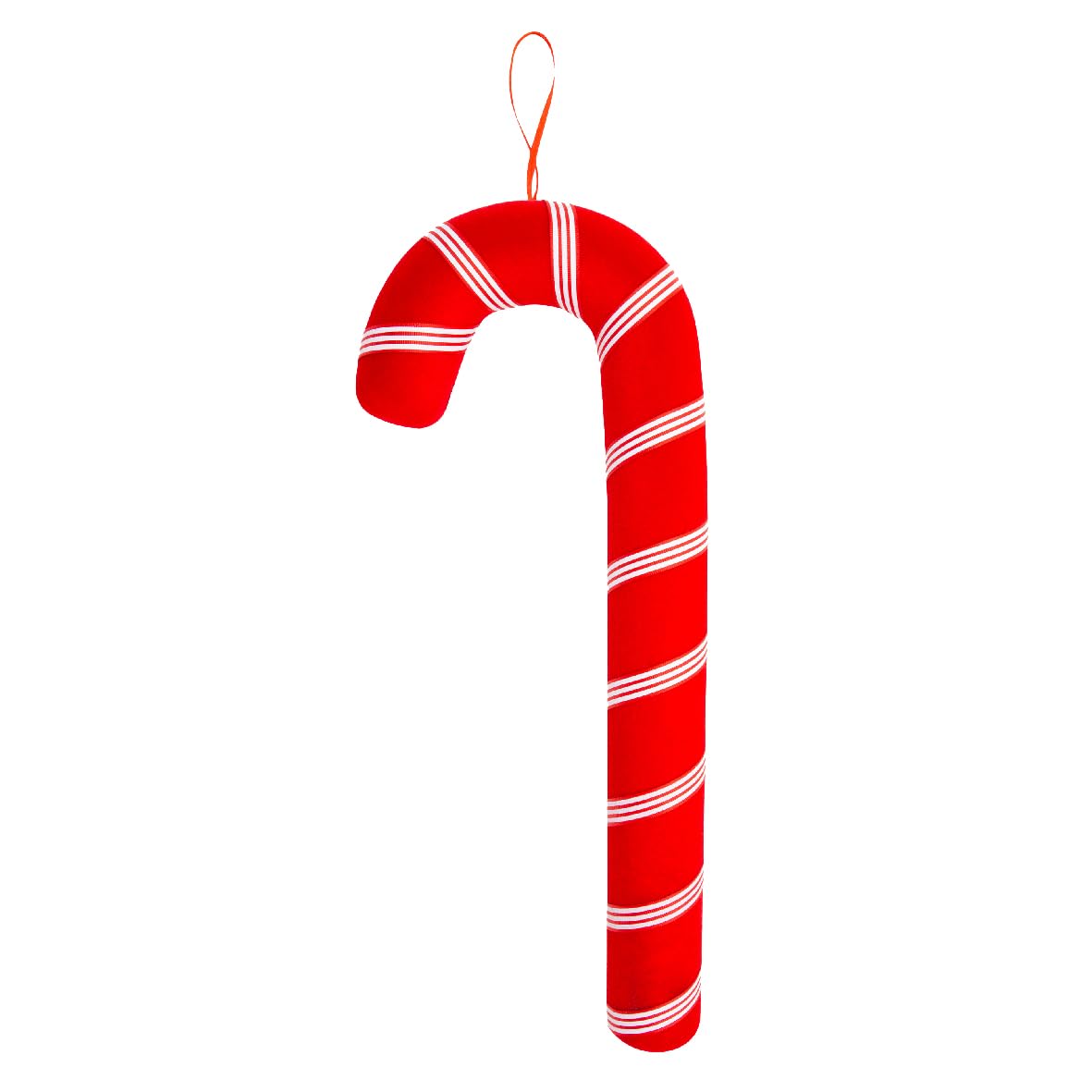 The Christmas Workshop Red, White Candy Cane Christmas Tree Decorations With Hanging Loop/Red And White Festive Ornaments (40Cm Red & White)