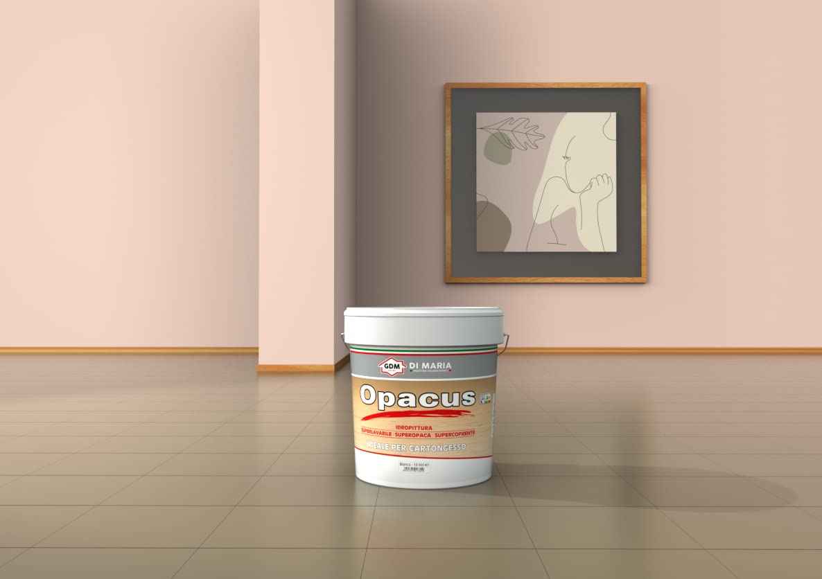 GDM Opacus Pittura Murale ideale per cartongesso, 13 litri