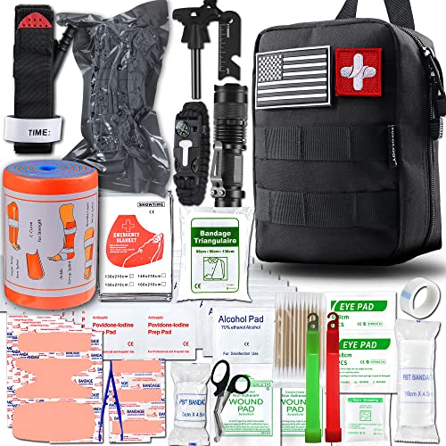 SUPOLOGY Emergency Survival First Aid Kit, Trauma Kit with Tourniquet 36