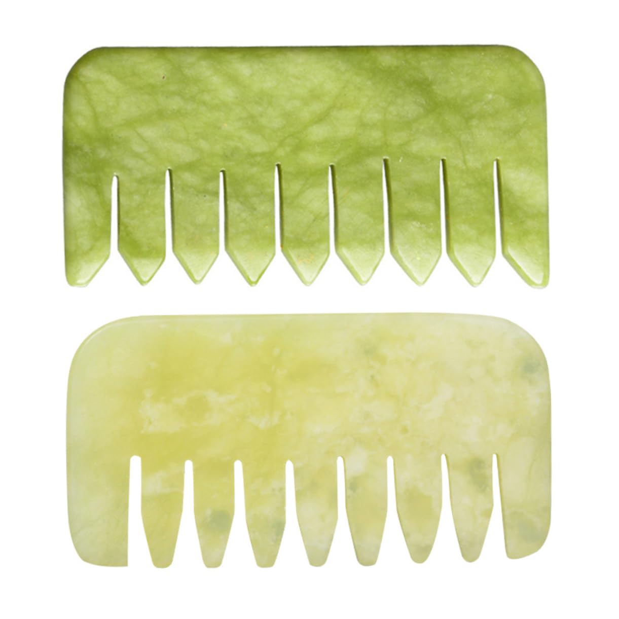 PACKOVE 2 Set Pettine Massaggiante Naturale Per Del Capelluto Strumenti Portatili Per Stimolare La Circolazione E Alleviare Anticaduta Dei Verde 2 Pezzi * 2