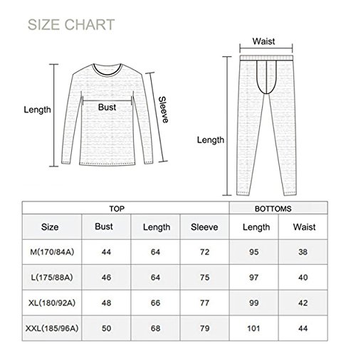 Image of WINDCHASER Mens Thermal Underwear Set Winter Sport Hunting Gear Sport Long Johns Base Layer Bottom Top