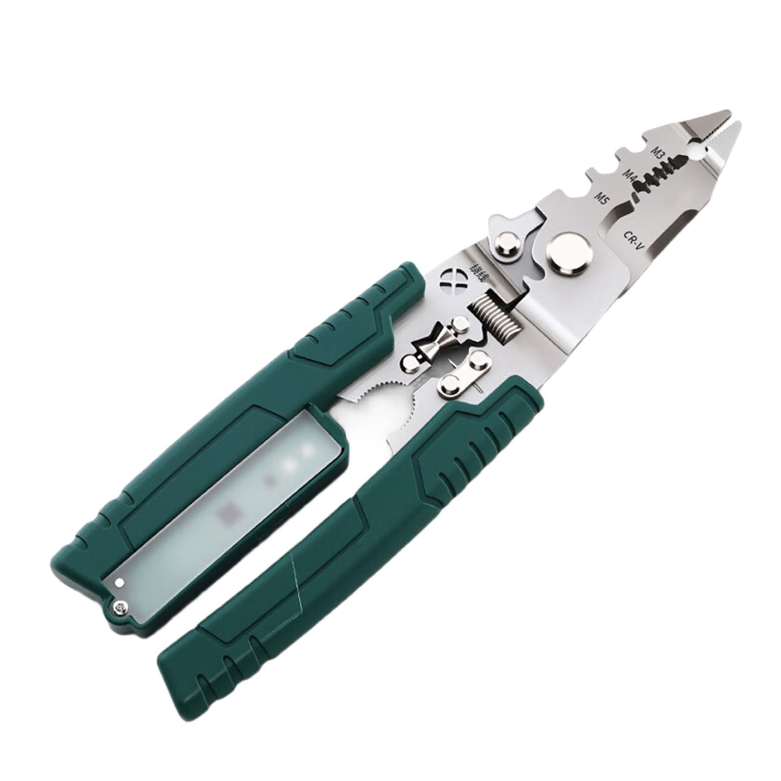 Hsioluted 99074C Multifunctional Wire Stripper Crimper Cable Cutter Plier Professional Electrical Wire Stripping Tool Stripper Ergonomic Insulated Crimping Pliers