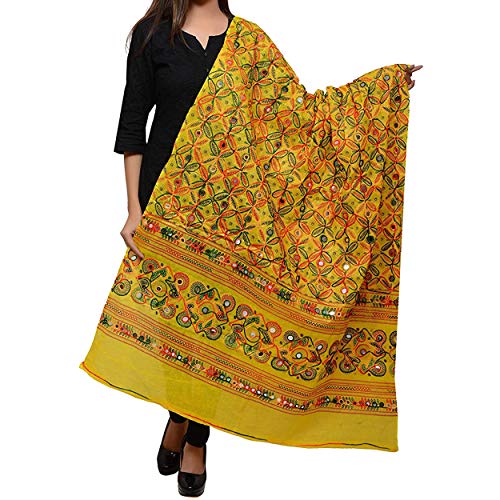 Embroidery Dupatta Scarf Handmade Mirror Sticker Stoles Hijab Stole For Gifts Women