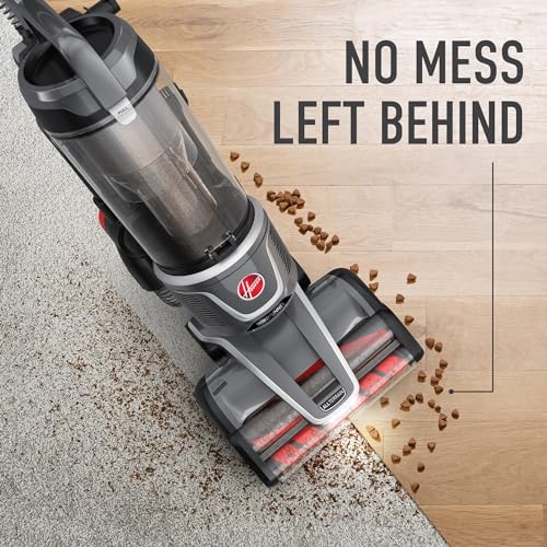 Hoover WindTunnel All-Terrain Dual Brush Roll Bagless Vacuum Cleaner, Corded Upright Vacuum, HEPA Media Filtration, Headlights, Swivel Steering, Corded Vacuum Cleaners for Home Use by Hoover - Image 4