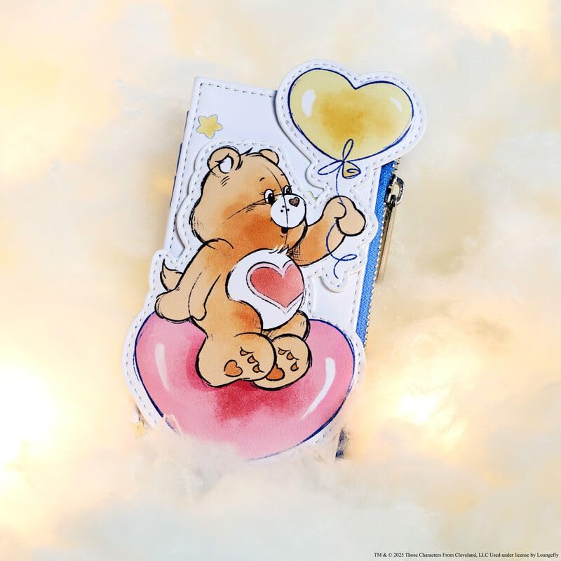 Image of Loungefly Care Bears Heart Balloon Card Holder