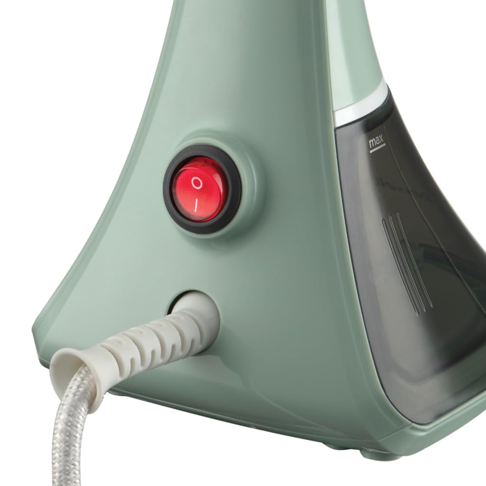 Russell Hobbs Ferro da Stiro Verticale Portatile [senza asse da stiro] (1600W, 22g/min Vapore, Riscaldamento Rapido, Spazzola Pelucchi) da viaggio, Essential 25592-56