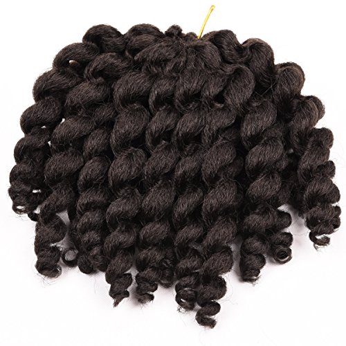 Silike JUMPY Wand Curl Crochet Hair (3 Pieces/Pack) Havana Mambo Crochet Braids Synthetic Hair For Women(4#)