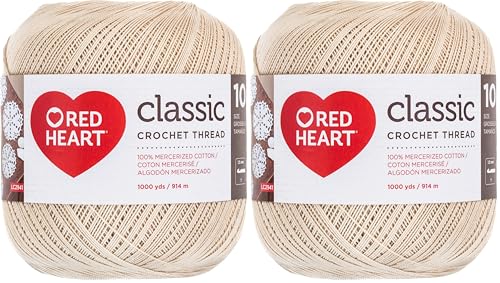 Image of Red Heart Crochet Thread Yarn, 1000 Yards, Special (Pack of 2)