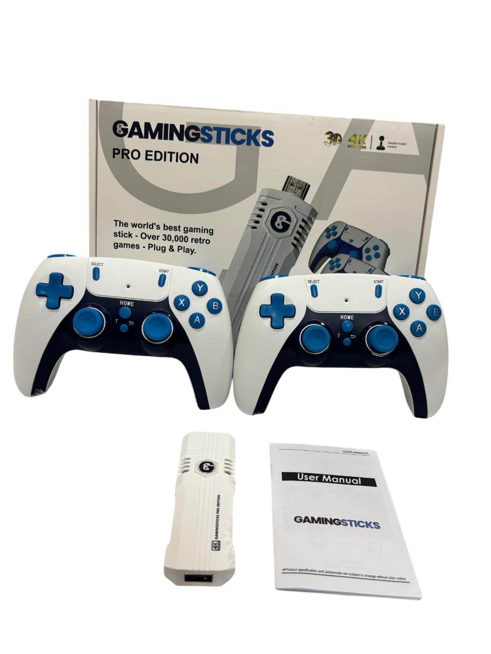 Plug & Play TV Video Game Set for 2 Players with 35+Emulator | 38000+ Built-in Retro Games | Wireless Game Console with Dual Controllers | for Kids & Old School Station Gaming Fans 3