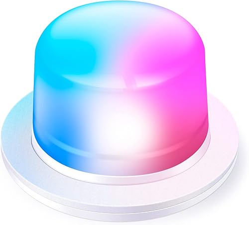 LOFTEK Bola de bombilla de repuesto 4000mAh, luces LED RGB de forma de cubo 4.7"