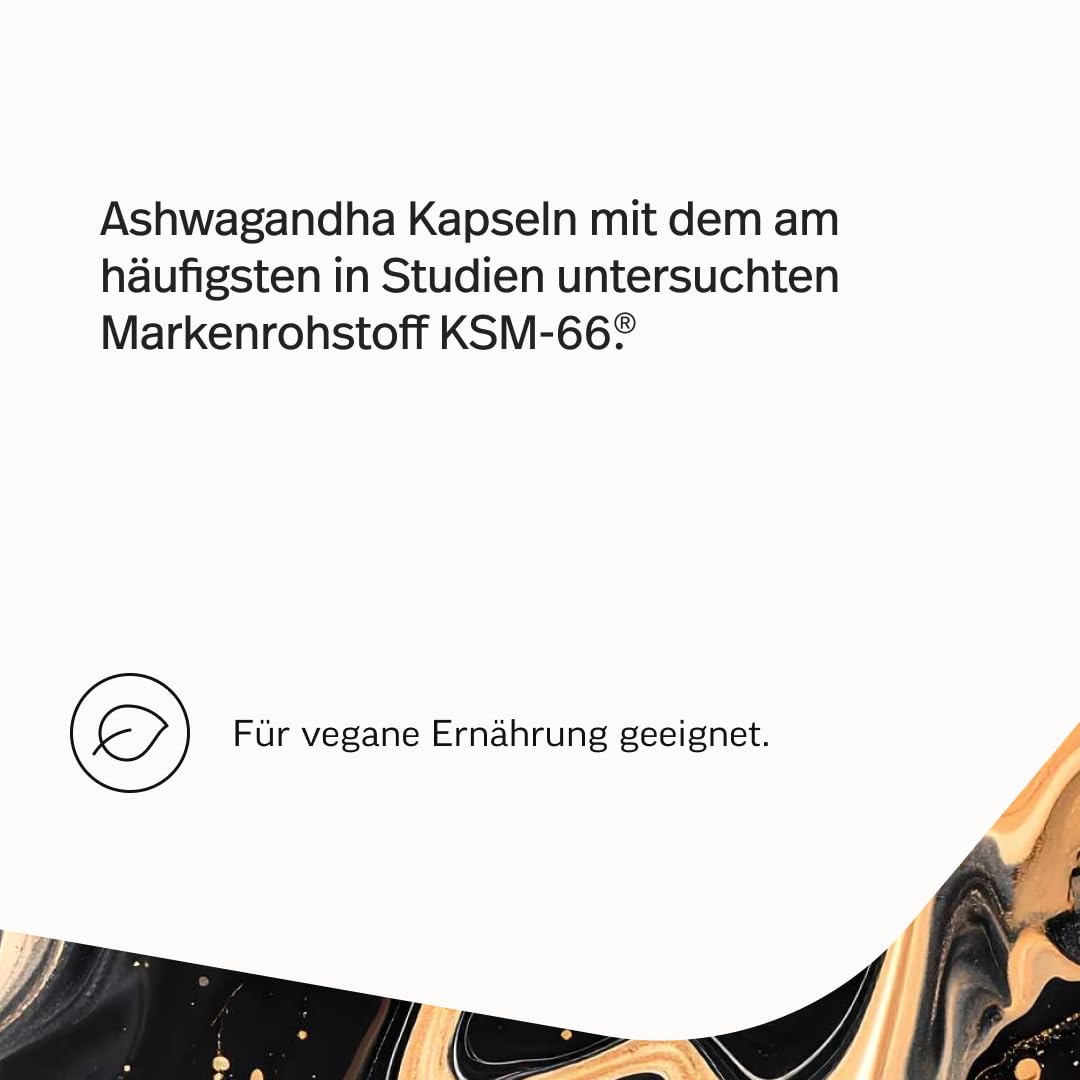 edubily® Ashwagandha-Extrakt - Mit 500 mg Extrakt pro Kapsel - Markenrohstoff KSM-66® mit 25 mg Withanoliden (60 Kapseln)