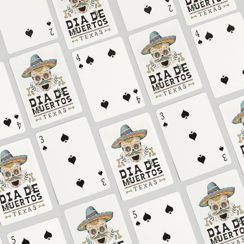 Naipes estilo Día de los Muertos, 52 cartas poker miniatura 4