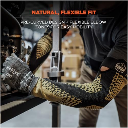 Image of Ergodyne Unisex Proflex 7951 Cut-resistant Protective Arm Sleeves - Ansi /Isea 105-2016 A5, En 388: 2x4xf, Heat Resistant