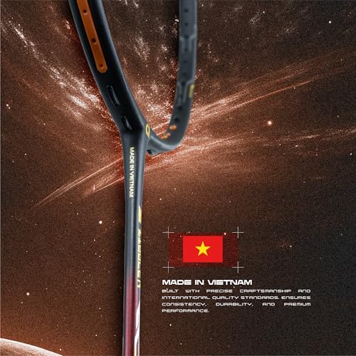 Image of Apacs Z-Ziggler Next Gen (Unstrung) | 38lbs max Tension | Ultra Slim Shaft | 100% Japanese Graphite | (4U) Head Heavy Balance | Made in Vietnam Badminton Racket with Cover (Black Maroon)