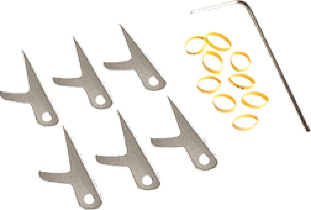 Swhacker Low Pound Replacement Blades with 3 Blade Heads, 100 Grain, Silver