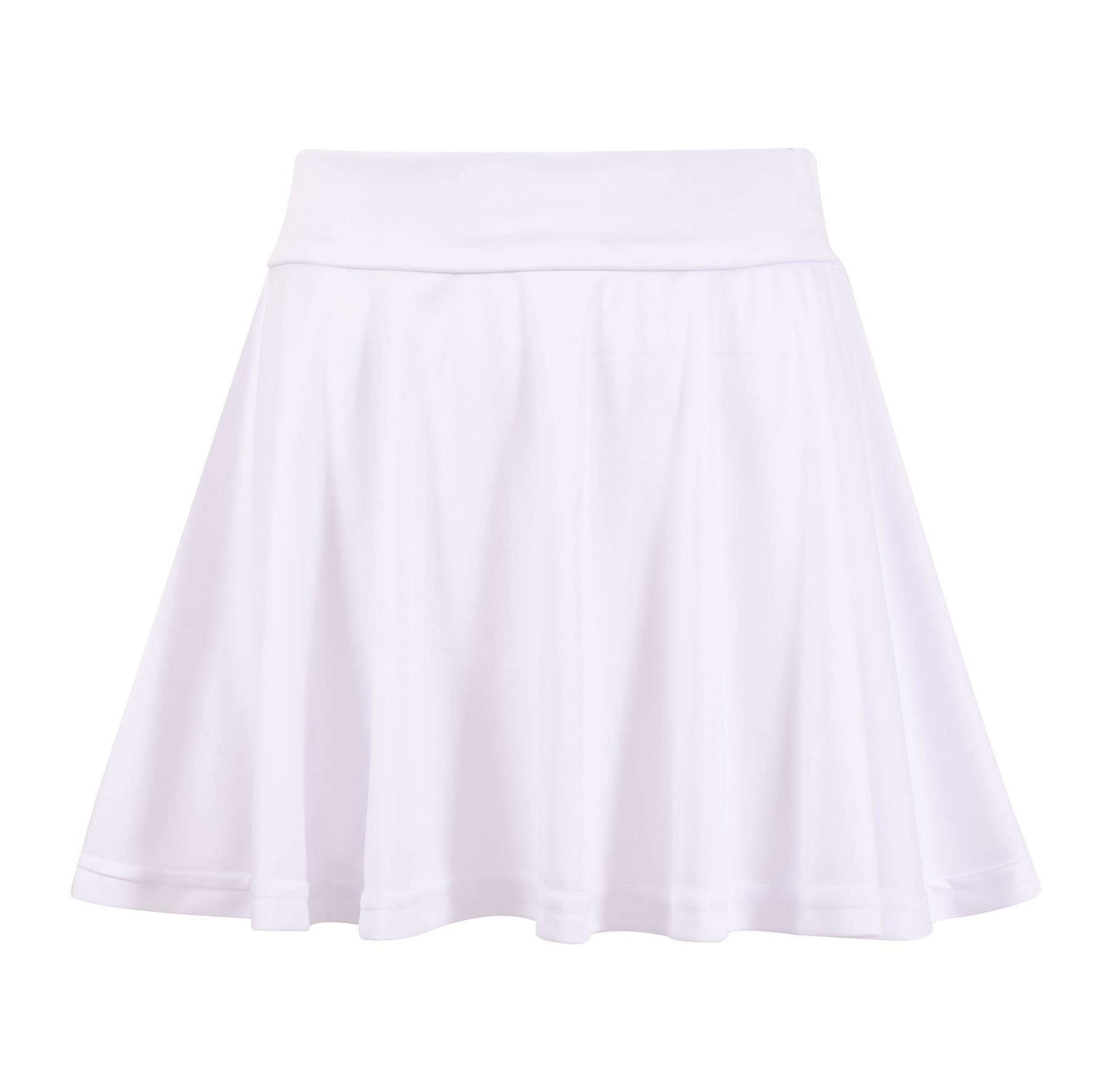 A2z 4 Kids Girls White Plain Skater Skirt Camouflage For School Trendy Soft Feel - Plain Skater Skirt 13