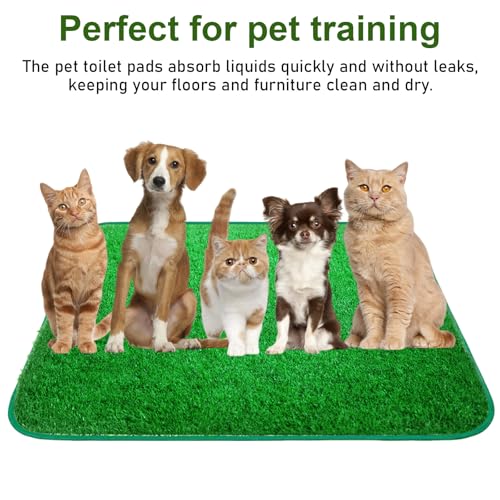 71x46 cm Hundeklo Hundetoilette Welpentoilette, Waschbar Hundetoilette Welpenklo Haustiertoilette mit Kunstrasen, Wiederverwendbar Trainingsunterlage für Balkon Zuhause Wohnung