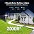 SZPOWER 3000LM Solar Lights Outdoor Waterproof, 6 Heads Solar Flood Lights Outdoor with 2 Motion Sensor, 310 LED Motion Light with Remote Control for Yard Outside House Patio 2 Pack