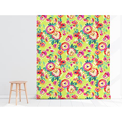 Fotomurale autoadhesiva flores para tapar imperfecciones de pared sin obras 5