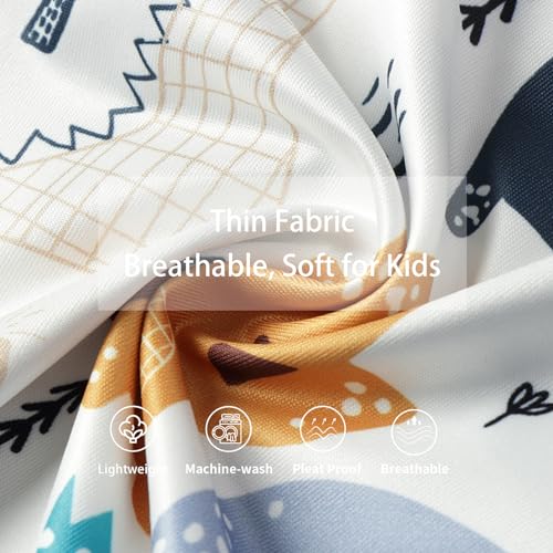 Image of LittleSpring Kids Short Sleeve Tshirt Crewneck Print Summer Tops